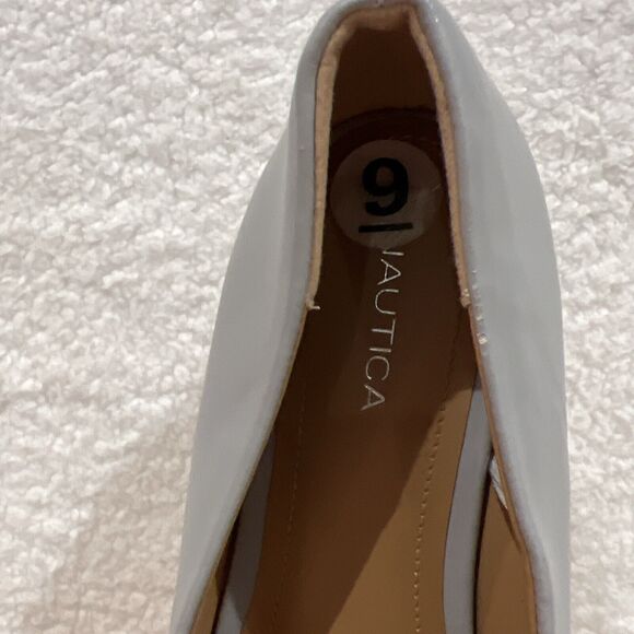 Nautica Balletcore Flats w/ Bow Women's Sz 9 Shoes Dusty Blue Gray Classiccore - Picture 11 of 16